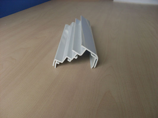 gray Rigid PVC extruded plastic shapes for cooler / Refrigerator frame