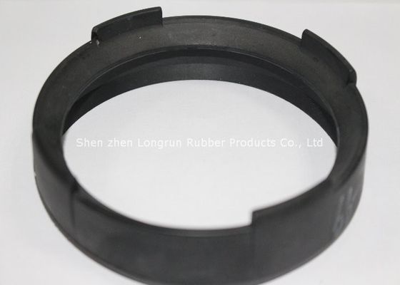 Black Customized Round Rubber Gaskets With Snap Joint for Electronic Industry