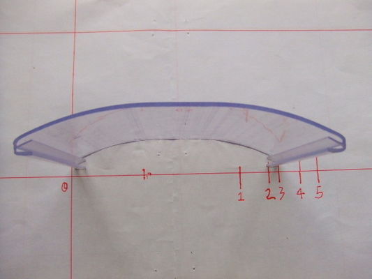 PVC data strip for display shelf