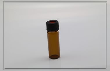 chịu nhiệt PTFE vách mẫu kính lọ 15mm, màu hổ phách